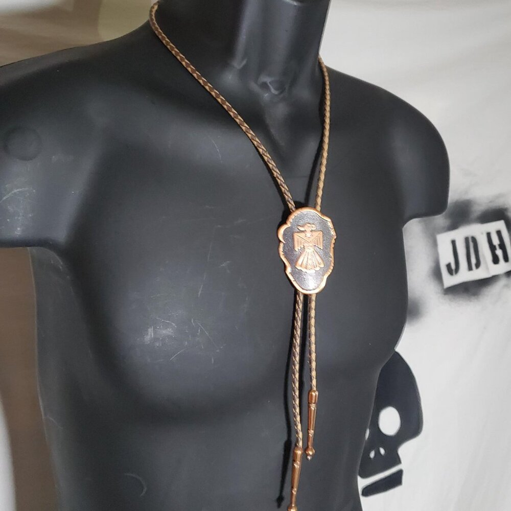 Bell Trading Solid Copper Bolo Tie -vintage- shipping included